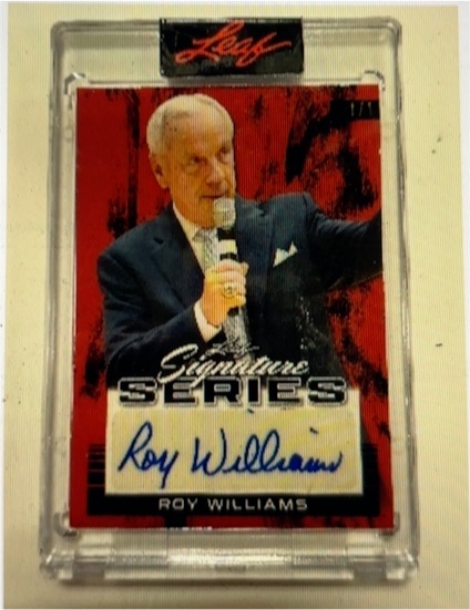2023 Leaf Signature Series #11 Roy Williams — front