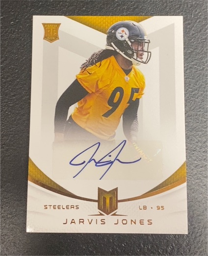 2013 Panini Momentum #139 Jarvis Jones Rookie Signatures — front