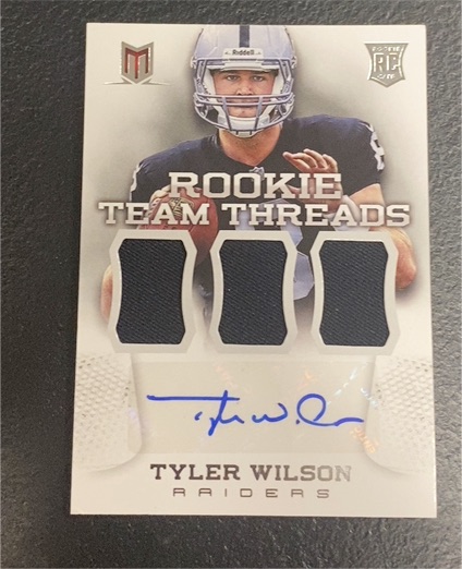 2013 Panini Momentum Rookie Team Threads #17 Tyler Wilson — front