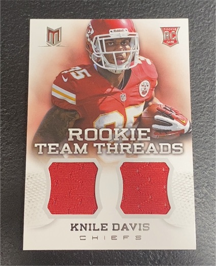 2013 Panini Momentum Rookie Team Threads #33 Knile Davis — front