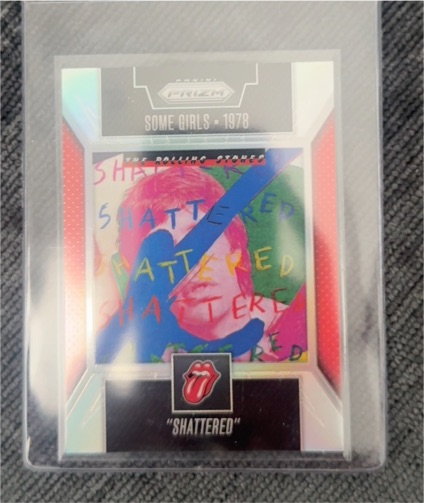 2025 Panini Prizm The Rolling Stones Singles Artwork #23 Shattered — front