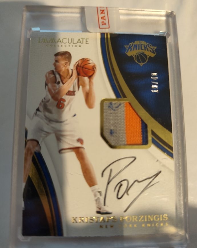 2016 Panini Immaculate Collection Kristaps Porzingis #? — front