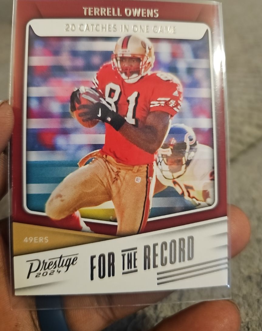 2024 Panini Prestige For The Record #FR-TO Terrell Owens — front