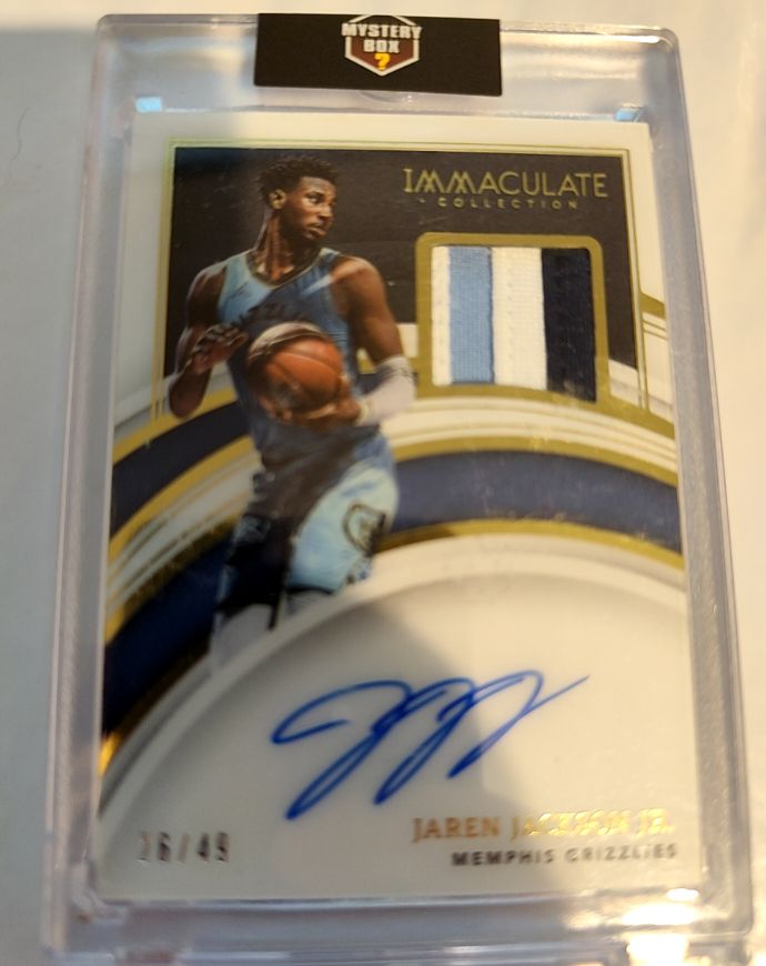 2021-22 Panini Immaculate #PA-JJJ Jaren Jackson Jr — front