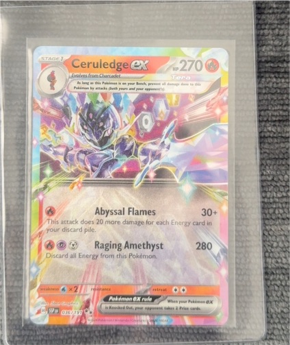 2023 Pokémon Sv08 Surging Sparks #036 Ceruledge ex — front