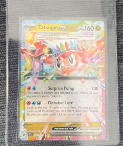 2024 Pokémon Surging Sparks #142/191 Tatsugiri EX — front