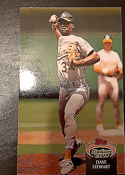 1992 Topps Stadium Club #390 Dave Stewart — front