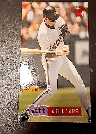 1992 Stadium Club #3 Matt Williams — front