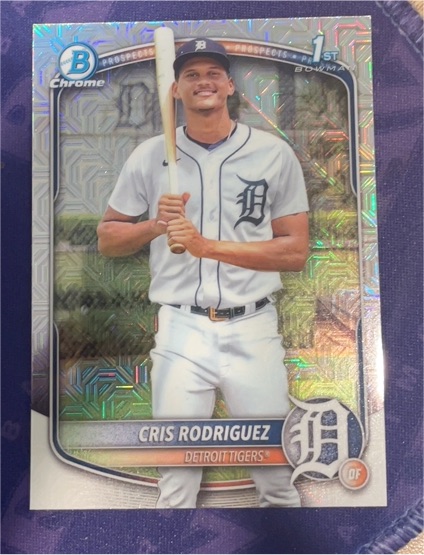 2025 Bowman Chrome #BCP-250 Cris Rodriguez — front