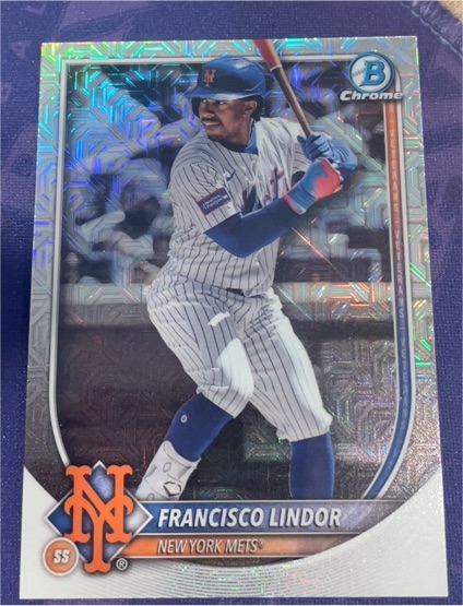 2025 Bowman Chrome #59 Francisco Lindor — front