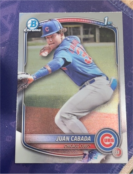 2025 Bowman Chrome #BCP-207 Juan Cabada — front