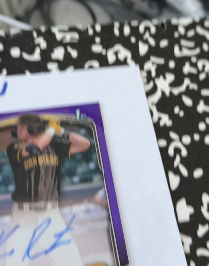 2024 Topps Purple Border San Diego Padres Player Autograph — front