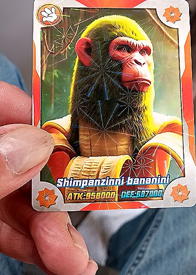 2025 Shimpanzinni bananini Trading Card — front