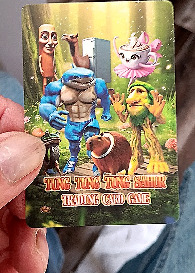 2025 Shimpanzinni bananini Trading Card — back