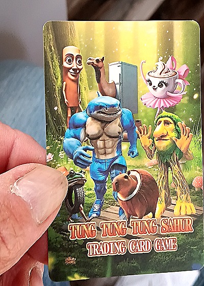 Tung Tung Tung Sahur Trading Card Game cacto hipopotoma — back