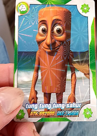 2025 Tung Tung Tung Sahur Trading Card — front