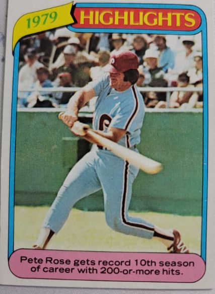 1980 Topps #4 Pete Rose Highlights — front