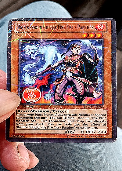 Brotherhood of the Fire Fist - Panther LTGY-EN026 Yu-Gi-Oh! — front