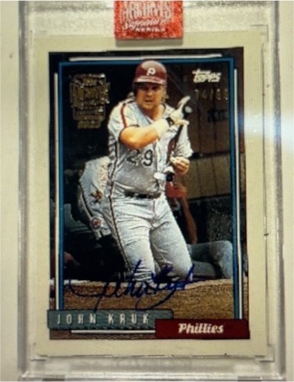 1992 Topps #30 John Kruk — front