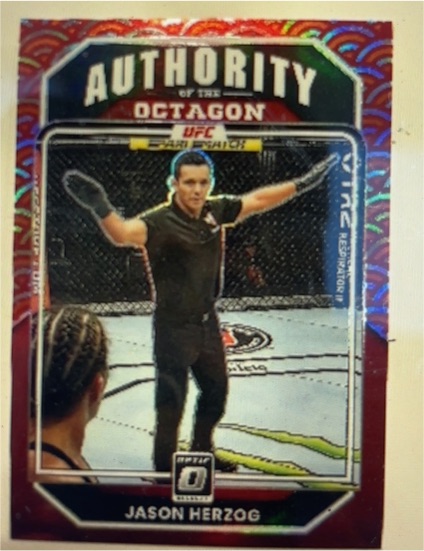 2023 Panini Donruss Optic UFC Authority Of The Octagon #150 Jason Herzog — front