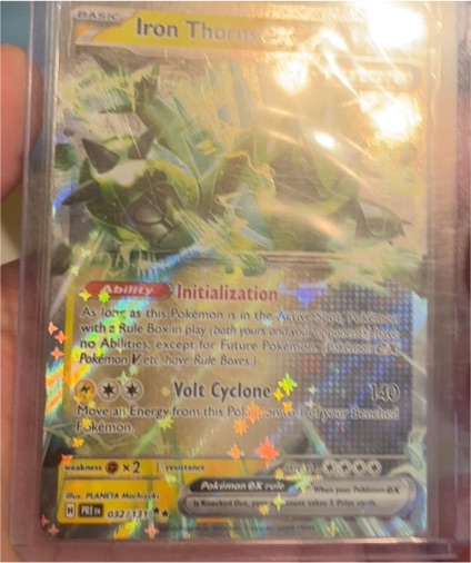 2023 Pokémon TCG Scarlet & Violet Twilight Masquerade #077 Iron Thorns ex — front