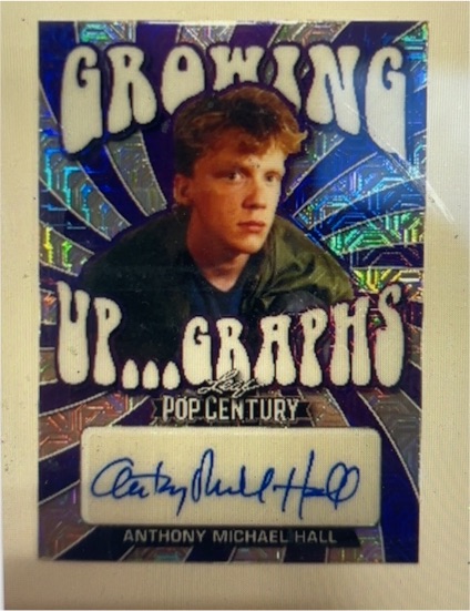 2022 Leaf Pop Century #GUG-AMH Anthony Michael Hall Growing Up Graphs — front