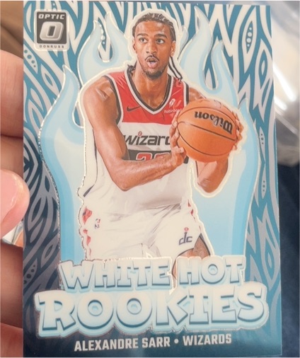 2024-25 Donruss Optic #14 Alexandre Sarr White Hot Rookies — front