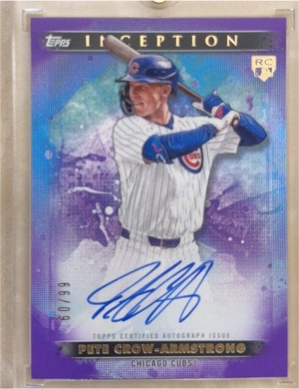 2024 Topps Inception Pete Crow-Armstrong Rookie Autograph Purple /99 — front