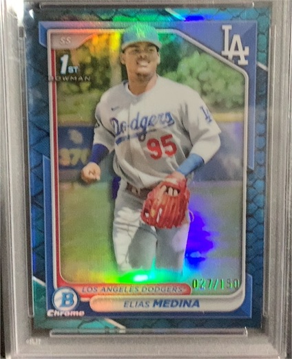 2024 Bowman Chrome #BCP-183 Elias Medina — front