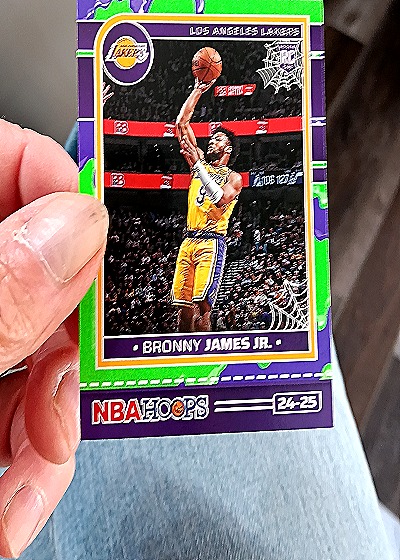 2024-25 Panini NBA Hoops Haunted Hoops #279 Bronny James Jr. — front