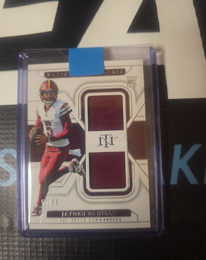 2024 Panini National Treasures Rookie Dual Materials Jayden Daniels — front