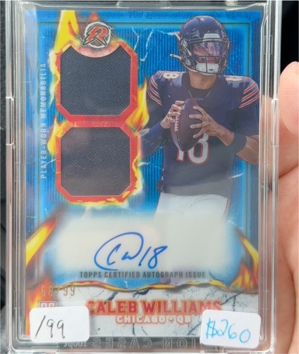 2024 Topps Resurgence #IPA-CW Caleb Williams Rookie Patch Autographs — front