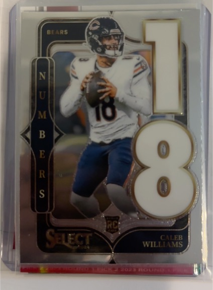 2024 Panini Select #19 Caleb Williams Select Numbers — front