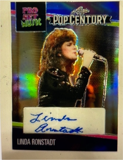 2023 Pro Set Pop Century Music Linda Ronstadt Auto — front