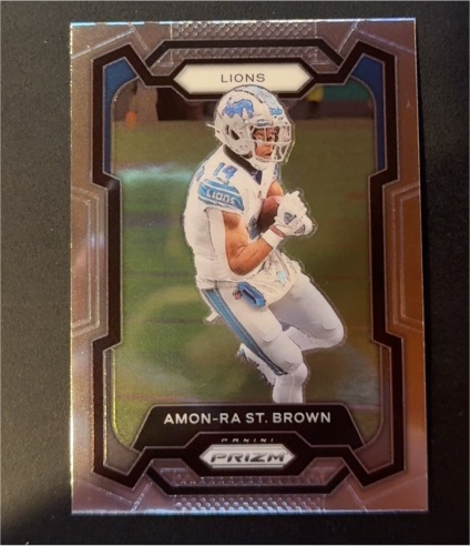 2023 Panini Prizm #96 Amon-Ra St. Brown — front