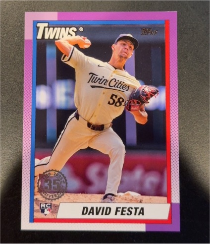 2025 Topps Series 1 1990 #T90-67 David Festa Rookie — front