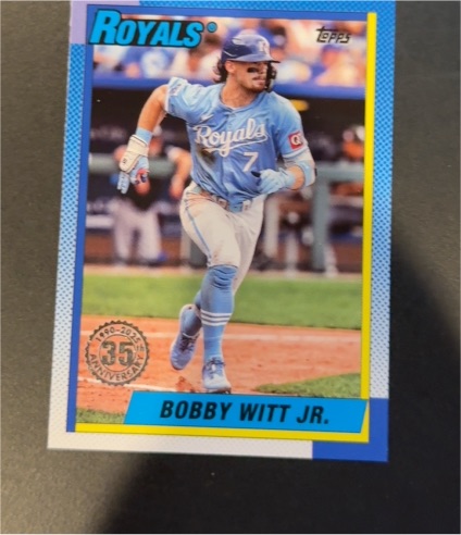 2025 Topps Series 1 #T90-23 Bobby Witt Jr. — front