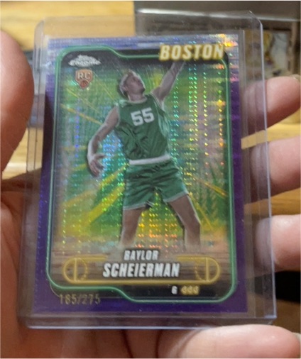 2024-25 Topps Chrome #143 Baylor Scheierman — front