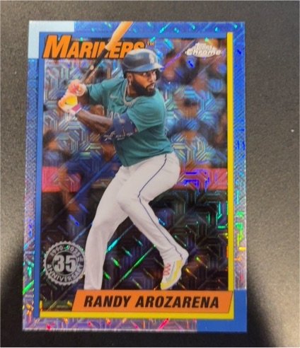 2025 Topps Series 1 Silver Pack #T90C-91 Randy Arozarena — front