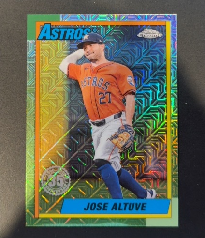 2025 Topps Series 1 - 1990 Topps Chrome Silver Pack #T90C-79 Jose Altuve — front