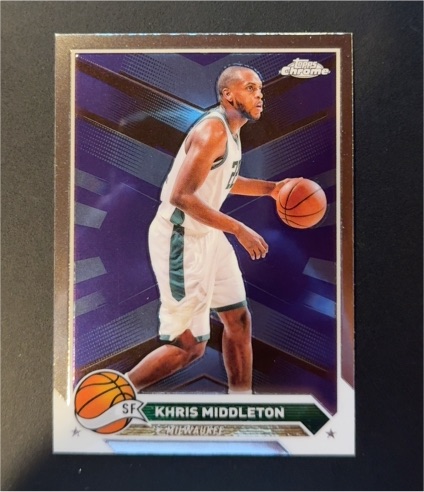 2023-24 Topps Chrome #67 Khris Middleton — front