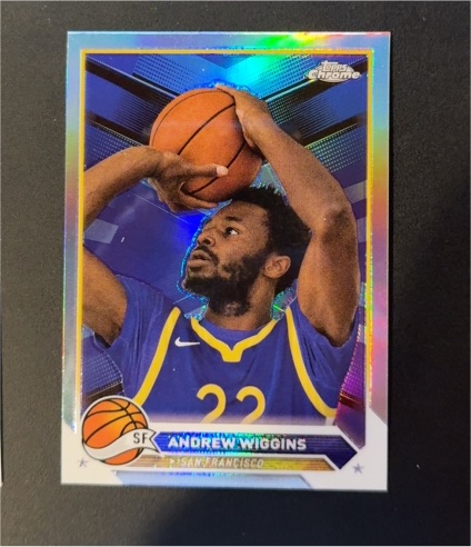 2023-24 Topps Chrome #28 Andrew Wiggins — front