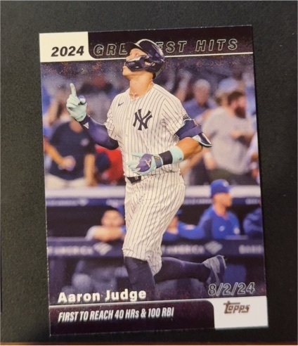 2025 Topps Series 1 #GH-1 Aaron Judge 2024 Greatest Hits — front