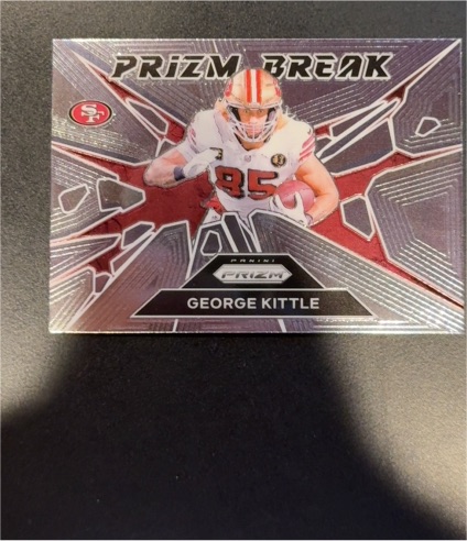 2024 Panini Prizm #2 George Kittle Prizm Break — front