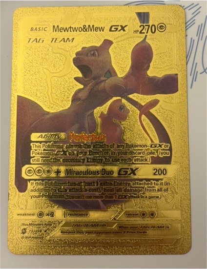 2019 Pokémon SM-Unified Minds #71 Mewtwo & Mew GX — front