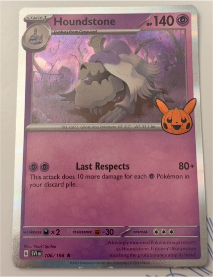 2023 Pokemon TCG Trick or Trade #106 Houndstone — front