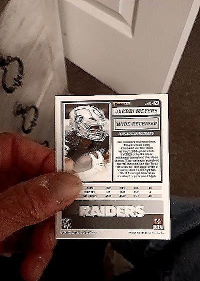 2025 Panini Score #143 Jakobi Meyers — back