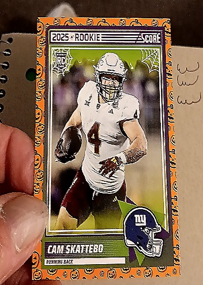 2025 Panini Score-A-Treat #1 Cam Skattebo — front