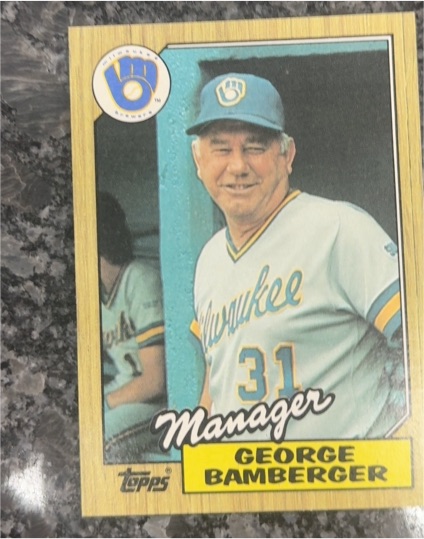 1987 Topps #468 George Bamberger — front