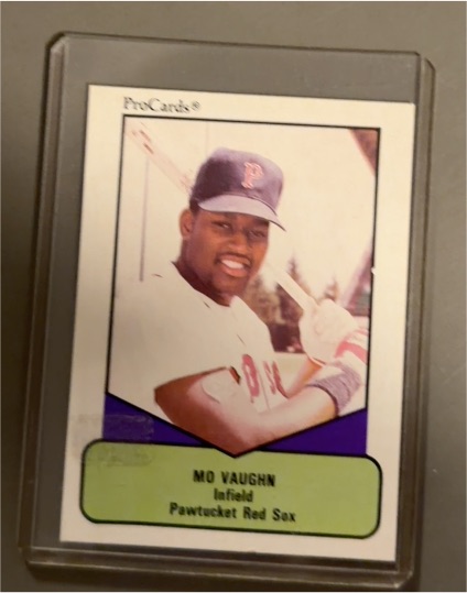 1990 ProCards AAA #443 Mo Vaughn — front